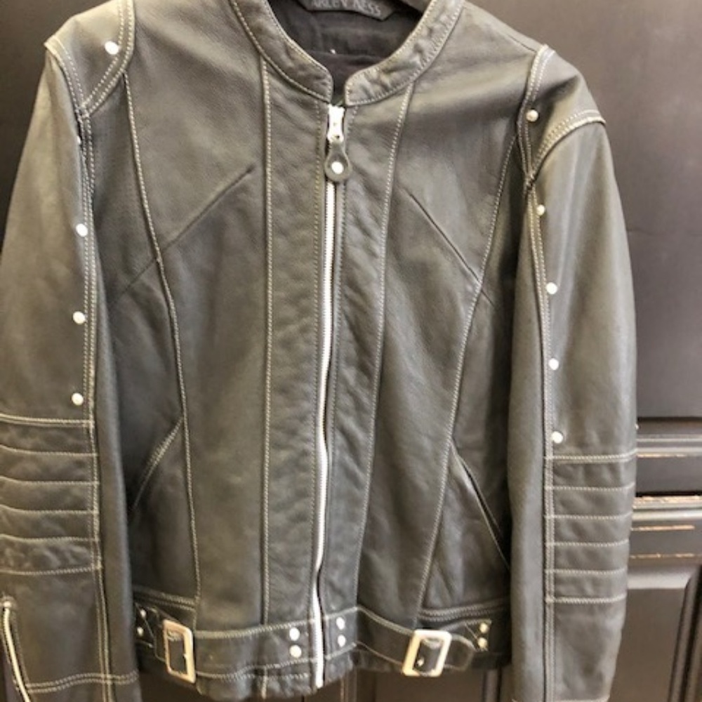 Arlen Ness Womens Leather Motorcycle Jacket